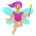 woman fairy, medium-light skin tone